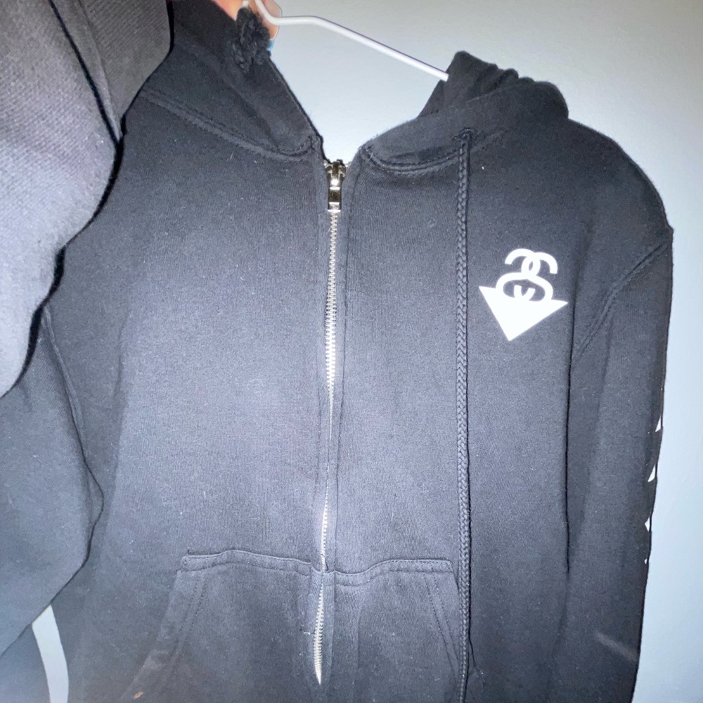 black and white jacket